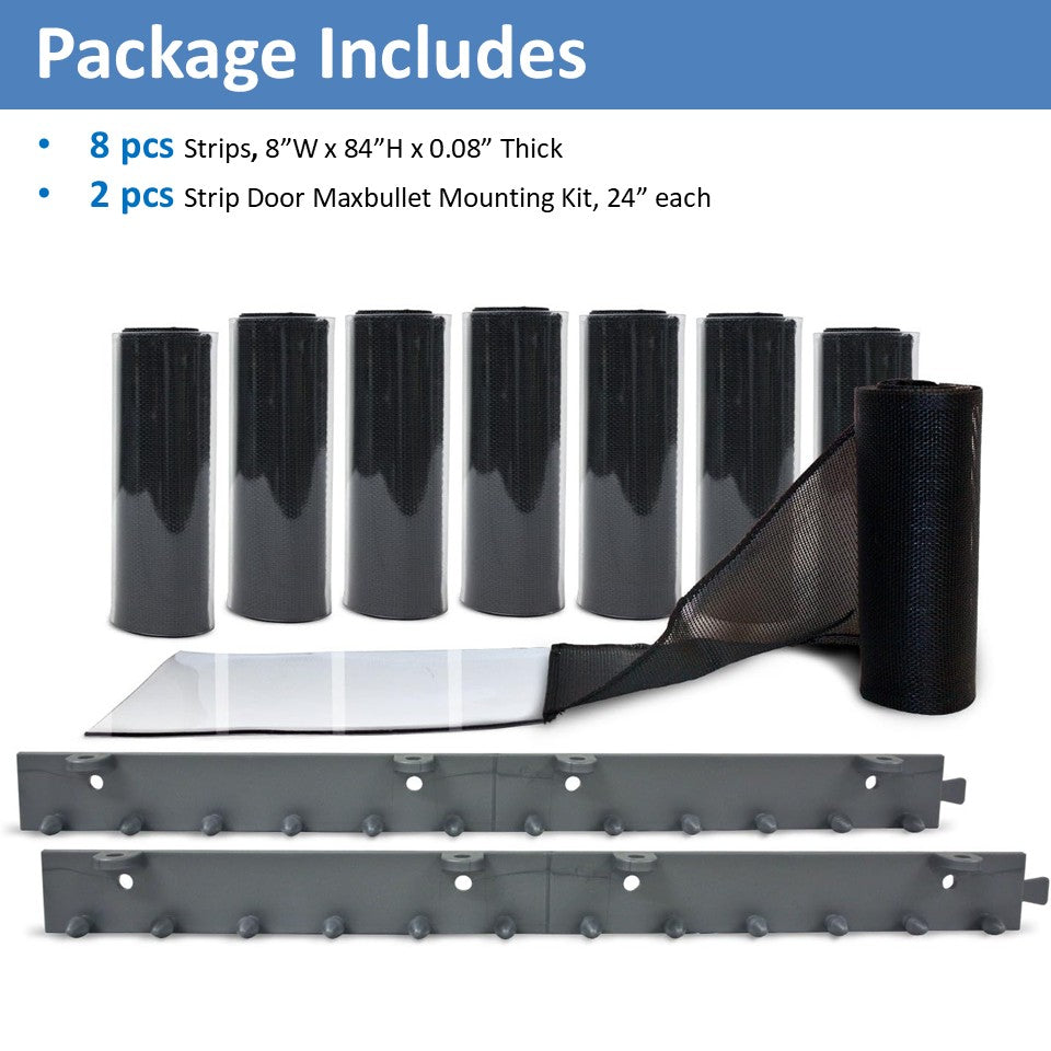 Aleco mesh strip curtain kit