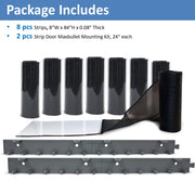 Aleco mesh strip curtain kit