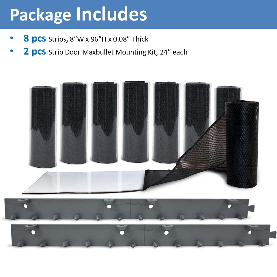 Product package with strips door maxbullet mounting kit, 24"