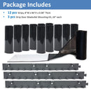 Packaging of strips and strip door mounting kit 