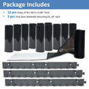 Packaging of strips and strip door mounting kit