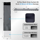 Airflex Mesh Strip Curtain Kit 