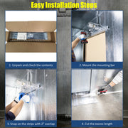 Aleco strip curtain easy to install
