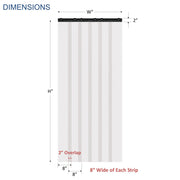 Measurement for strip curtain 