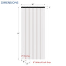 Measurement for strip curtain 