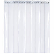A clear strip curtain 