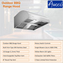 Awoco outdoor BBQ range hood 