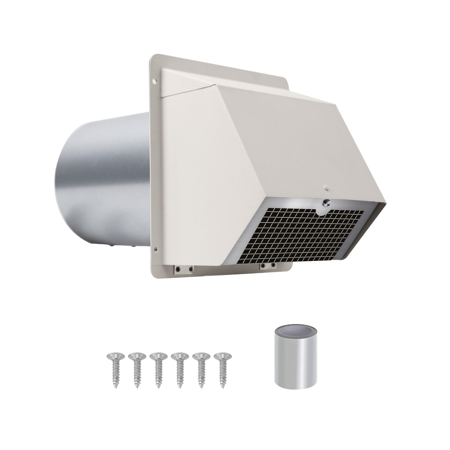 Awoco wall vent cover with damper and screen