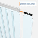 Swap in replacement strip for strip curtain door