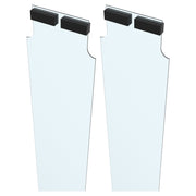 Two clear strip curtain