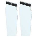 Two clear strip curtain