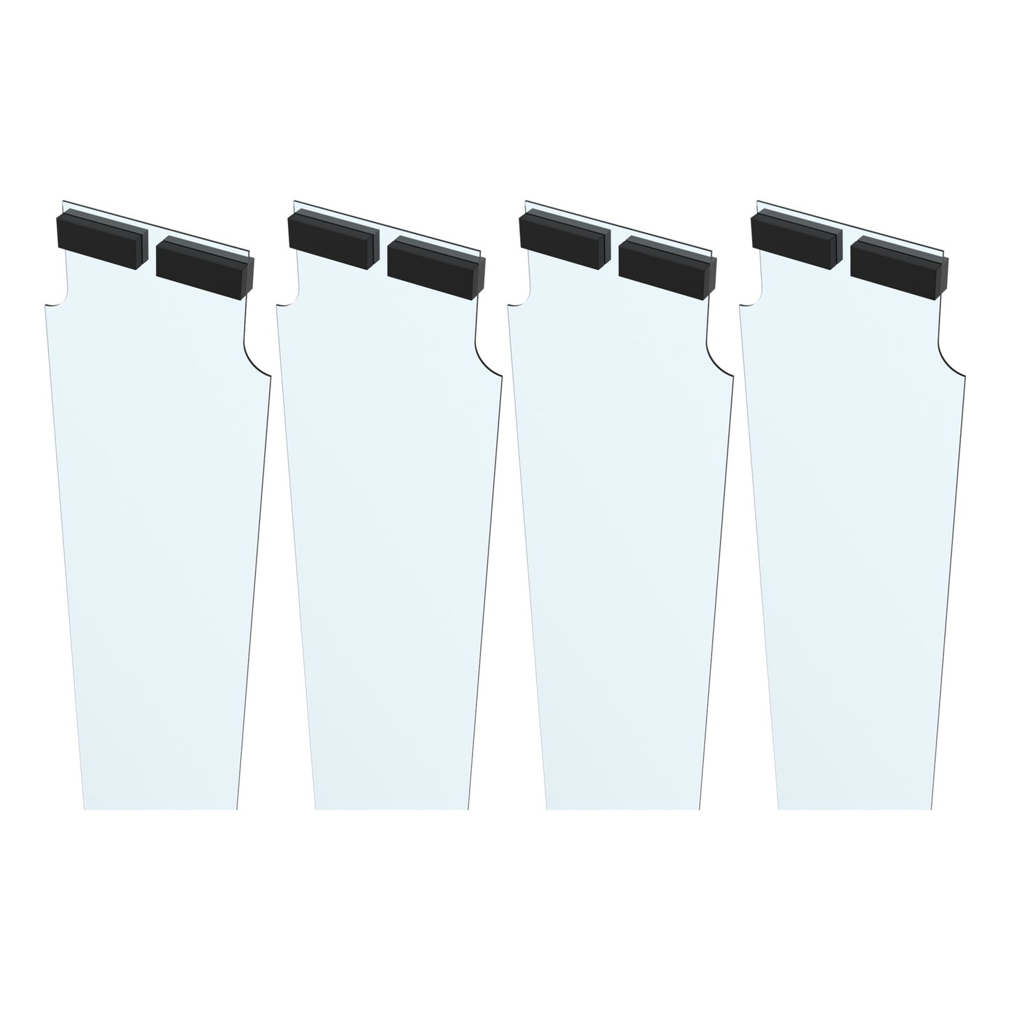 Four strip curtain