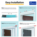 Aluminum track slide in design for vinyl strip curtain