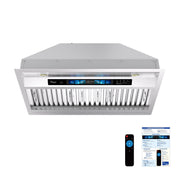 RH-BQ-XV 30 Inch Range Hood Insert with Voice Gesture Remote Touch Control, Magnetic Manual 