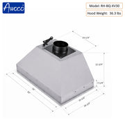 Awoco roof vent with dimensions and weight