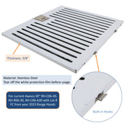 Built-in hooks and 3/8" thickness