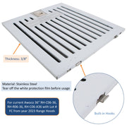 Built-in hooks and 3/8" thickness