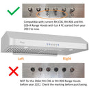 Compatible with current RH-C06, RH-R06 and RH-C06-A range hoods