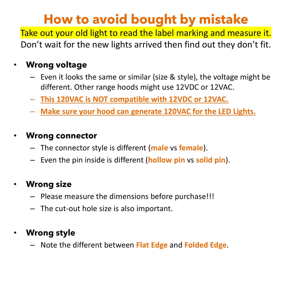 How to avoid bought by mistake 