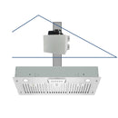 Ceiling-mounted range hood