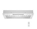 Stainless steel range hood with remote control
