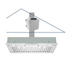 Ceiling-mounted range hood