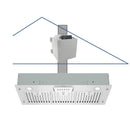 Ceiling-mounted range hood