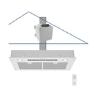 RH-IT08-R 30 Inch Ceiling Mount Range Hood Split Insert with Remote Control