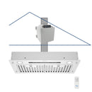 Ceiling-mounted range hood with a remote control 