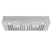 Insert range hood