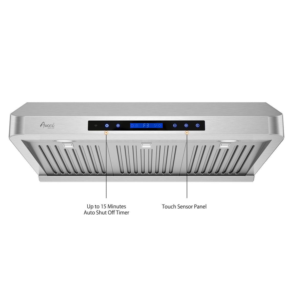 Stainless steel range hood
