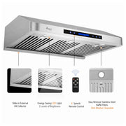 6 speeds remote control, energy saving LED light 2 level brightness