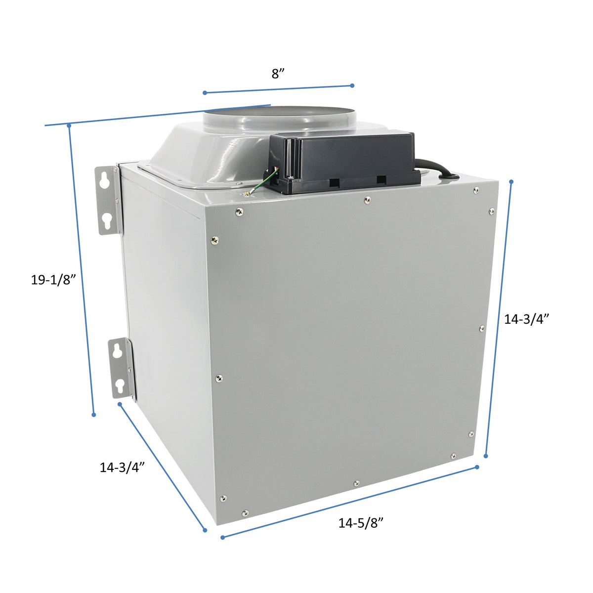 30 Inch Quiet Split Range hood powerful blower unit dimension