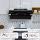 Awoco RH-SX Slant Vent Range Hood with Gesture Control for modern kitchen setting.