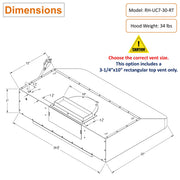 3-1/4" x 10" rectangular top vent only 