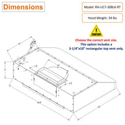 3-1/4" x 10" rectangular top vent only