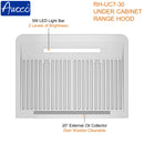 30 inch Under Cabinet Range Hood Contemporary Kitchen with Bright LED Light Bars and Oil Collector