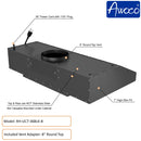 Awoco 36 inch Black Stainless Steel under cabinet range hood with 8 inch top vent