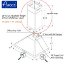 Fit up to 10-3/4" ceiling