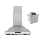 Wall mounted stainless steel range hood