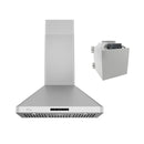 Wall mounted stainless steel range hood