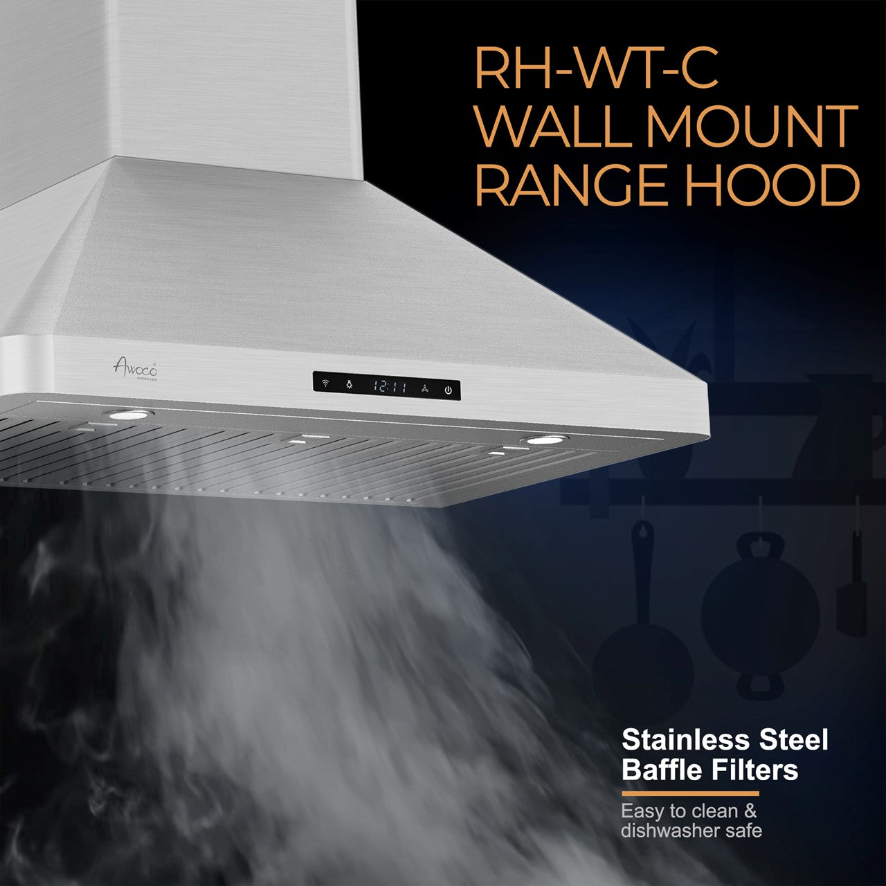 Stainless steel baffle filters