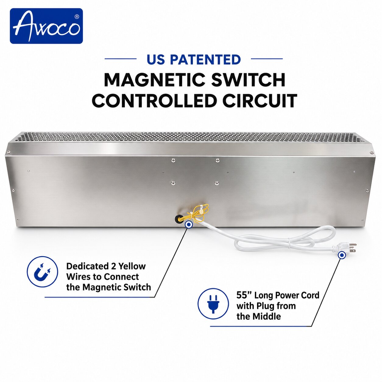 US patented magnetic switch controlled circuit