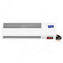 Front view of Awoco RM-0806S heated drive-thru window air curtain on a white background.