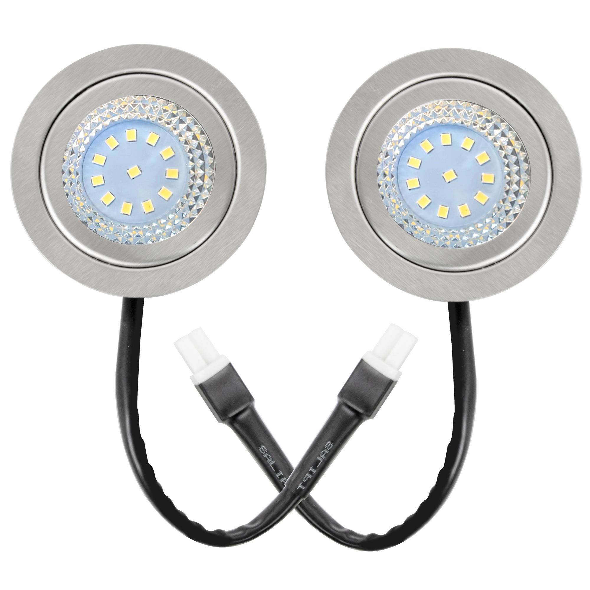[2-3/4" Flat Edge] 2 Pcs of 12VDC LED Lights for 2023 Awoco RH-C06, RH-R06 and RH-SP06/08 Range Hoods