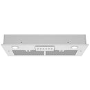 Awoco RH-IT-M 14-1/2"D Super Quiet Split Insert Stainless Steel Range Hood, 4 Speeds, Mesh Filters, Cold LED Lights