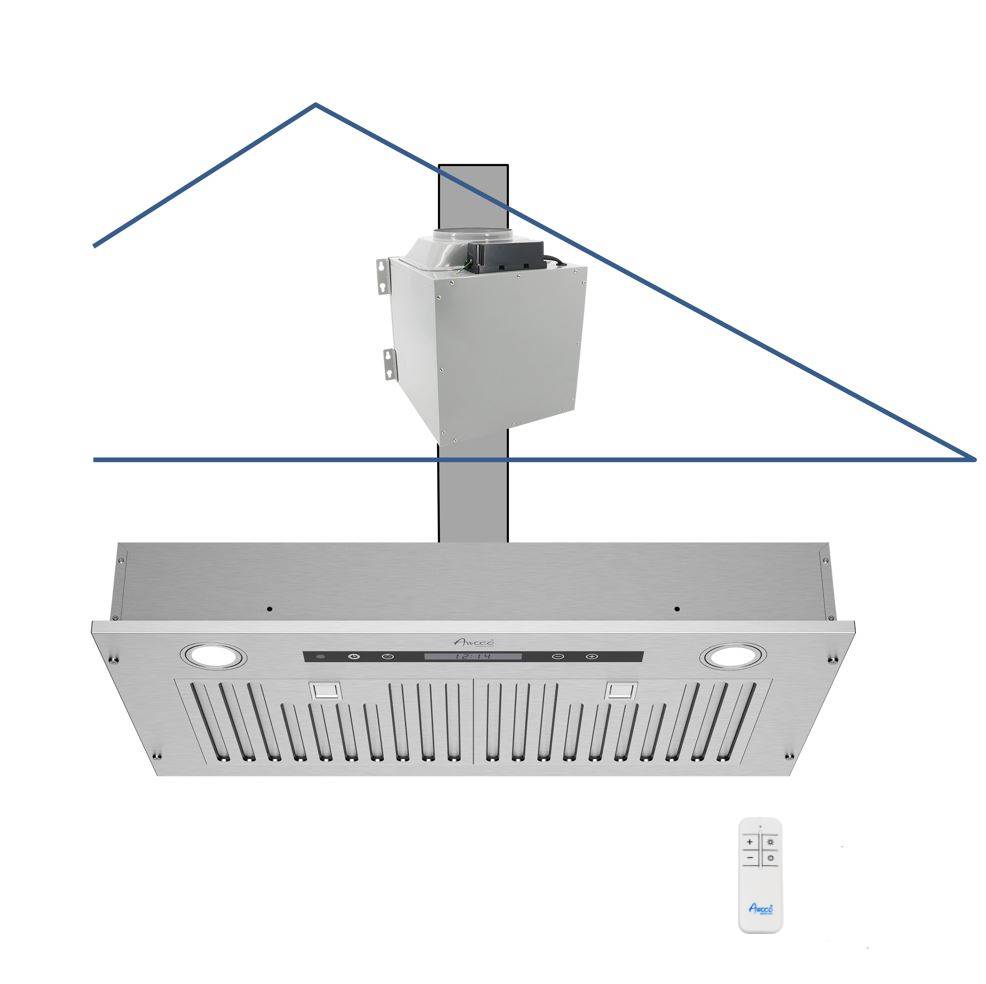 RH-IT08-R Ceiling Mount Range Hood Baffle Filters - Split Insert - 1000 CFM & 8" Vent
