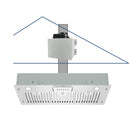 Awoco RH-IT06-M 14-1/2"D Super Quiet Split Insert Stainless Steel Range Hood, 4 Speeds with a 6" Blower Unit, 800CFM, LED Lights