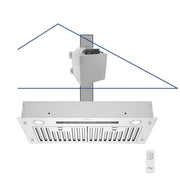 RH-IT08-R Ceiling Mount Range Hood Baffle Filters - Split Insert - 1000 CFM & 8" Vent
