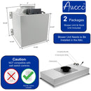 RH-IT08-R Ceiling Mount Range Hood - Split Insert - 1000 CFM & 8" Vent